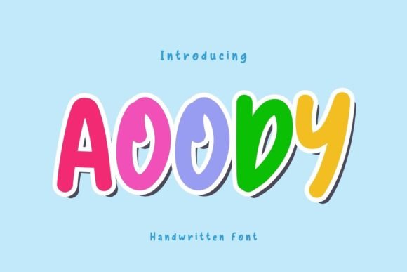 Aoody: A Playful Handwritten Font for Modern Web Design