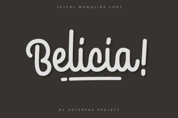 Belicia: The Cheerful Monoline Font for Business Branding