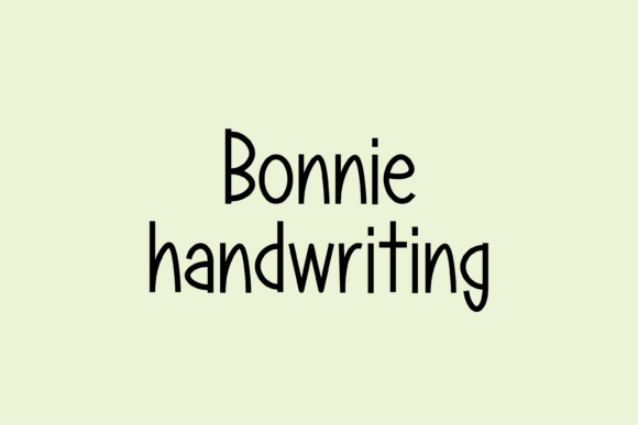 Bonnie: A Whimsical Handwritten Font for Creators