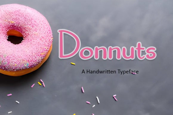 Donnuts Font: A Campaign Designer's Handwritten Asset