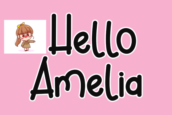 Hello Amelia Font: A Playful Script Typeface for Digital Campaigns