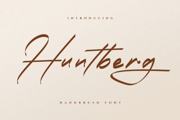 Huntberg Font: A Polished Typeface for Small Business Branding