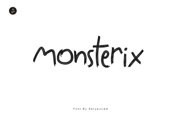Monsterix: An Editorial Script Font with Natural Charm