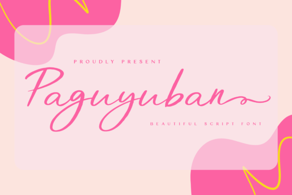 Paguyuban: A Refined Script Font for Editorial Elegance