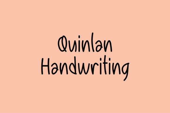 Quinlan: A Friendly Handwritten Font for Marketers