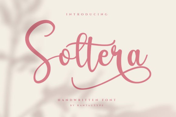 Soltera: A Dainty Handwritten Font for Digital Branding