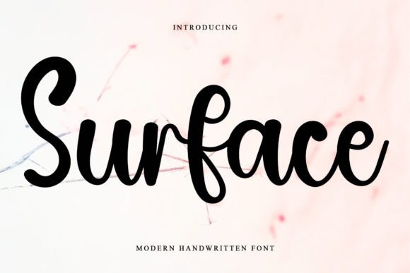 Surface: A Beautiful Handwritten Typeface for Branding