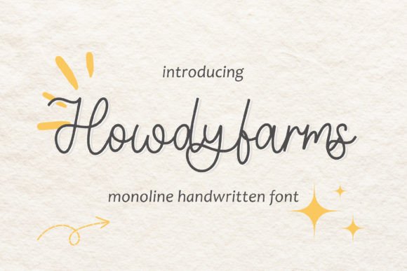 The Howdyfarms Font in Editorial Design: A Friendly Handwritten Typeface for Content Layouts