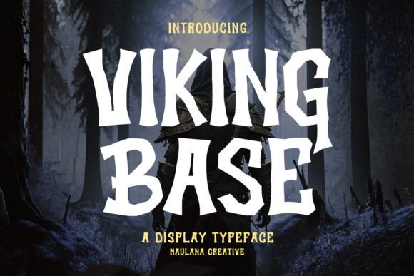 Viking Base: A Bold Display Font for Handmade Sellers