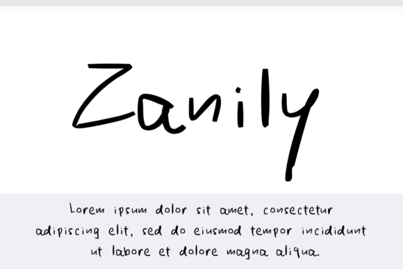 Zanily Font: A Playful Typeface for Warm Branding Projects